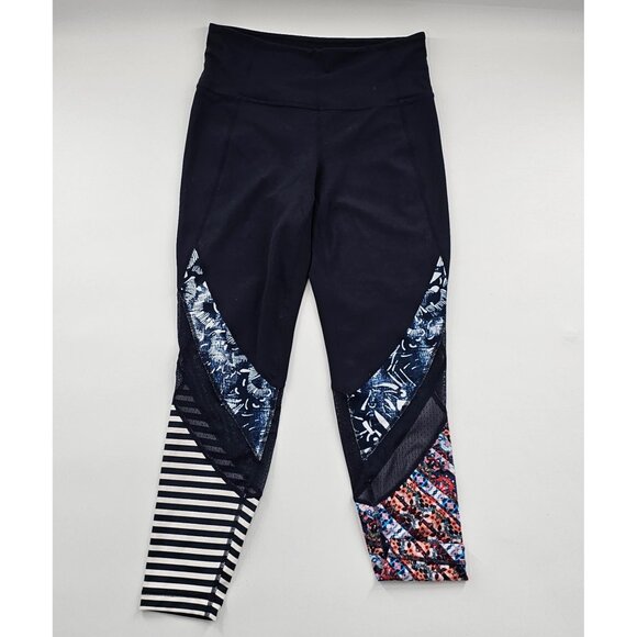 Athleta Mixed Print 7/8 Length Salutation Leggings Women's Size Small - Picture 2 of 6